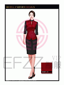 酒店中餐服務(wù)員制服設(shè)計(jì)1542