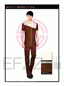 酒店中餐服務(wù)員制服設(shè)計1543