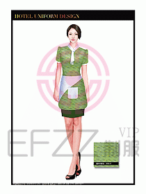 酒店中餐服務(wù)員制服設(shè)計(jì)1549