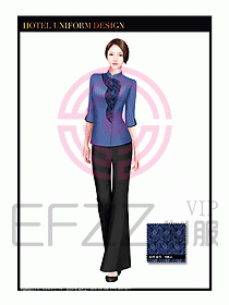 酒店中餐服務(wù)員制服設(shè)計(jì)1553