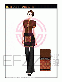 酒店中餐服務(wù)員制服設(shè)計1557