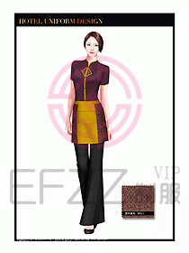 酒店中餐服務(wù)員制服設(shè)計1559