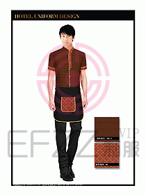 酒店中餐服務(wù)員制服設(shè)計(jì)1556