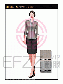 酒店中餐服務(wù)員制服設(shè)計(jì)1562