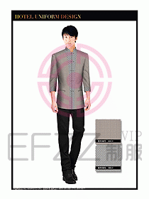 酒店中餐服務(wù)員制服設(shè)計(jì)1560