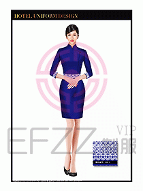 酒店中餐服務員制服設(shè)計1566