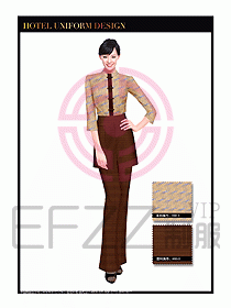 酒店中餐服務(wù)員制服設(shè)計(jì)1568
