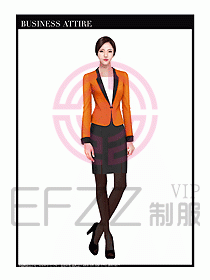 職業(yè)裝空姐服制服設(shè)計(jì)圖651