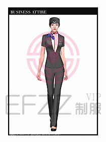 職業(yè)裝空姐服制服設(shè)計(jì)圖670