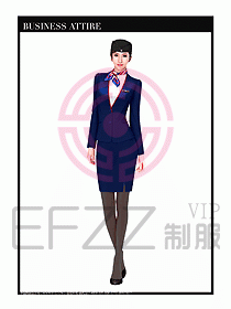 職業(yè)裝空姐服制服設(shè)計(jì)圖666