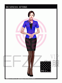 職業(yè)裝空姐服制服設計圖674