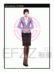 職業(yè)裝空姐服制服設(shè)計圖673