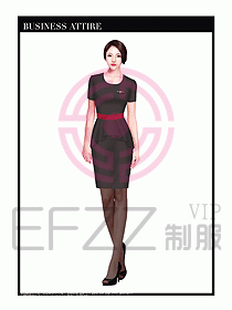 職業(yè)裝空姐服制服設計圖677