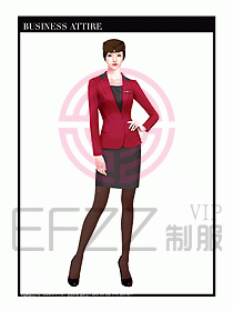 職業(yè)裝空姐服制服設(shè)計圖676