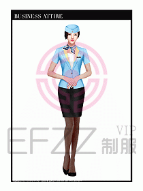 職業(yè)裝空姐服制服設(shè)計(jì)圖685