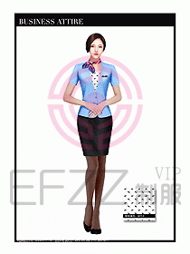 職業(yè)裝空姐服制服設(shè)計(jì)圖683