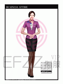 職業(yè)裝空姐服制服設(shè)計(jì)圖684