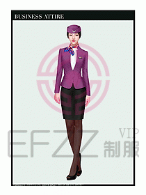 職業(yè)裝空姐服制服設(shè)計(jì)圖686
