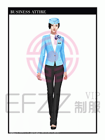 職業(yè)裝空姐服制服設(shè)計(jì)圖693