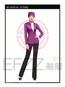 職業(yè)裝空姐服制服設計圖699