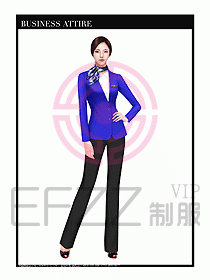 職業(yè)裝空姐服制服設(shè)計(jì)圖701