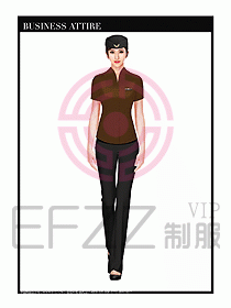 職業(yè)裝空姐服制服設計圖705