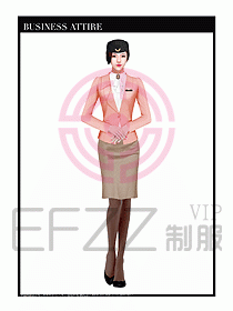 職業(yè)裝空姐服制服設(shè)計圖722