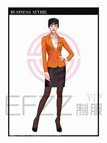 職業(yè)裝空姐服制服設(shè)計圖732