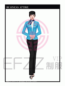 職業(yè)裝空姐服制服設(shè)計(jì)圖731