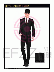 酒店門童保安行李生制服設(shè)計(jì)986