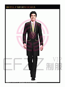 酒店門童保安行李生制服設(shè)計991
