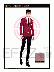 酒店門童保安行李生制服設(shè)計1001