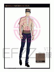 酒店門童保安行李生制服設(shè)計1008