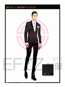 酒店門童保安行李生制服設計1015