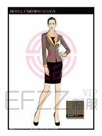 酒店總臺大堂服務(wù)員制服832