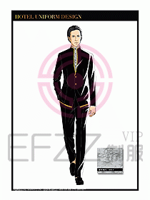 酒店總臺大堂服務(wù)員制服834