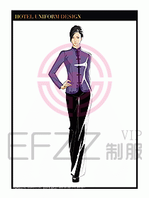 酒店中餐服務員制服設計1577