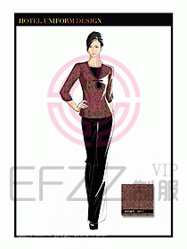 酒店中餐服務(wù)員制服設(shè)計(jì)1580