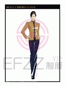 酒店中餐服務(wù)員制服設(shè)計(jì)1576