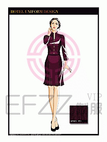酒店中餐服務(wù)員制服設(shè)計1589