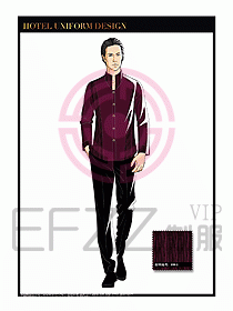 酒店中餐服務(wù)員制服設(shè)計(jì)1586