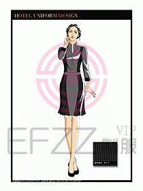 酒店中餐服務(wù)員制服設(shè)計(jì)1587