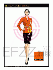 酒店中餐服務(wù)員制服設(shè)計1592