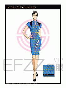 酒店中餐服務(wù)員制服設(shè)計(jì)1597