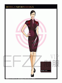 酒店中餐服務(wù)員制服設(shè)計1596