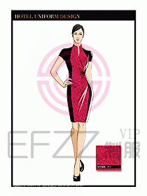 酒店中餐服務(wù)員制服設(shè)計(jì)1598