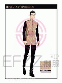 酒店中餐服務(wù)員制服設(shè)計(jì)1612