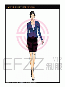 總臺(tái)收銀接待制服設(shè)計(jì)圖250