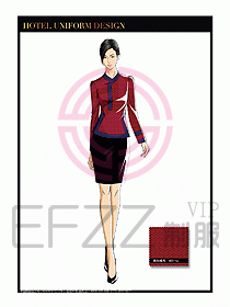 總臺(tái)收銀接待制服設(shè)計(jì)圖256