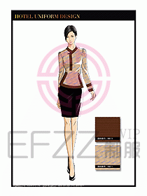 總臺(tái)收銀接待制服設(shè)計(jì)圖263